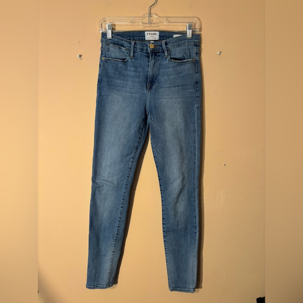 Frame Denim Women's Classic Blue Skinny Jeans